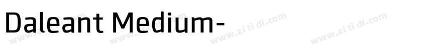 Daleant Medium字体转换